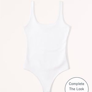 Abercrombie & Fitch Ribbed Scoop Neck Bodysuit